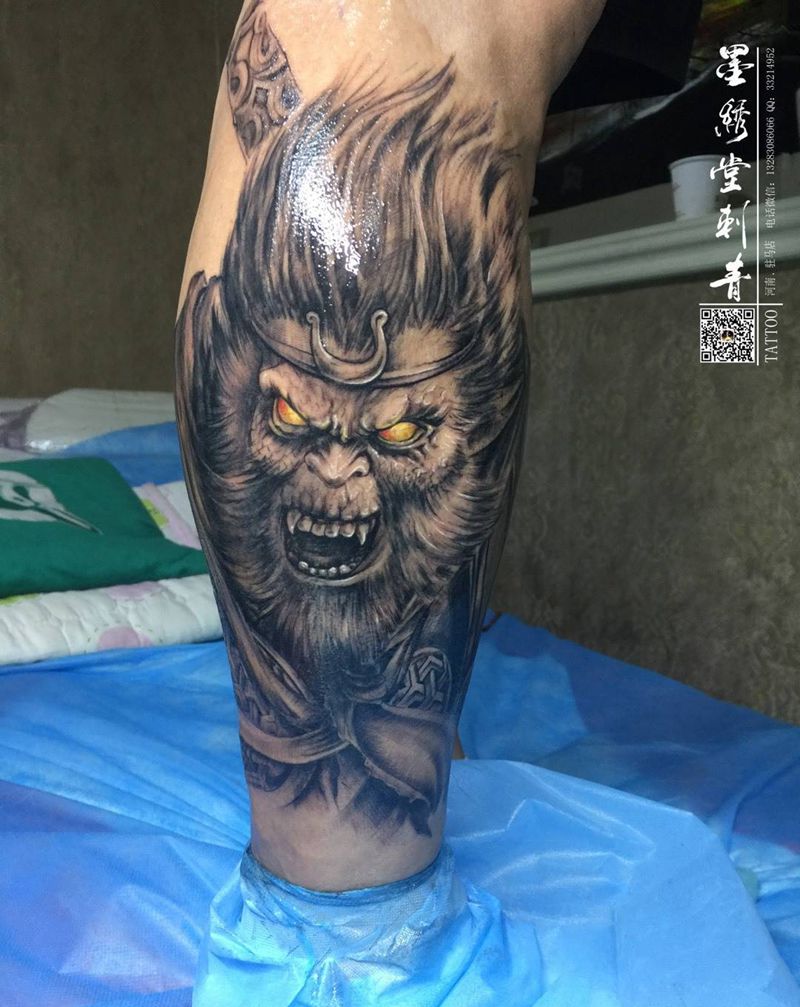 悟空。纹身图片