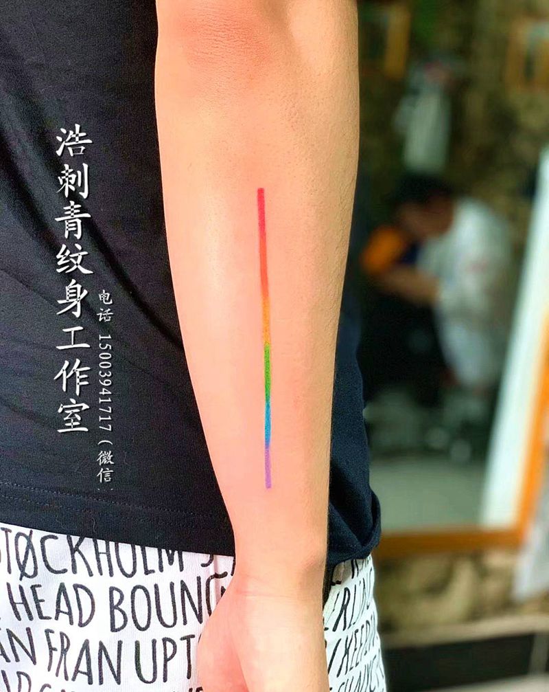 线纹身图片_手臂纹身图案