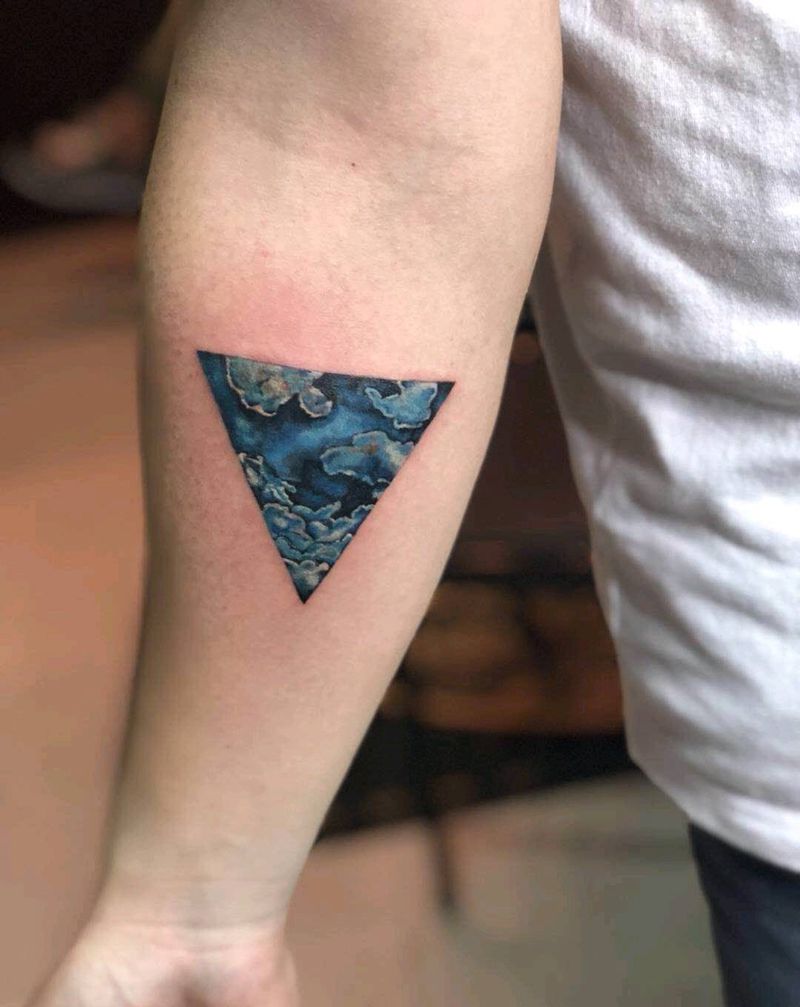 原创云朵纹身图片