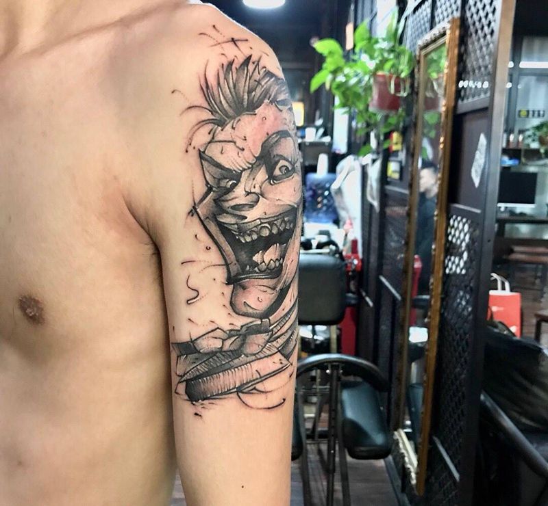 小丑纹身图片