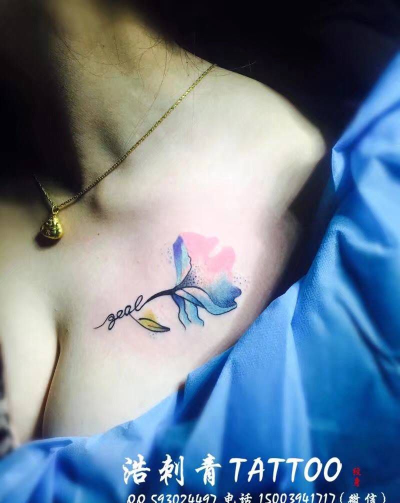 水彩纹身图片
