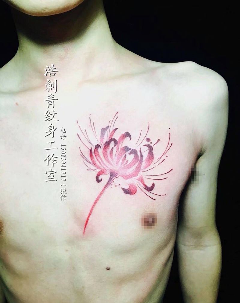 彼岸花纹身图片