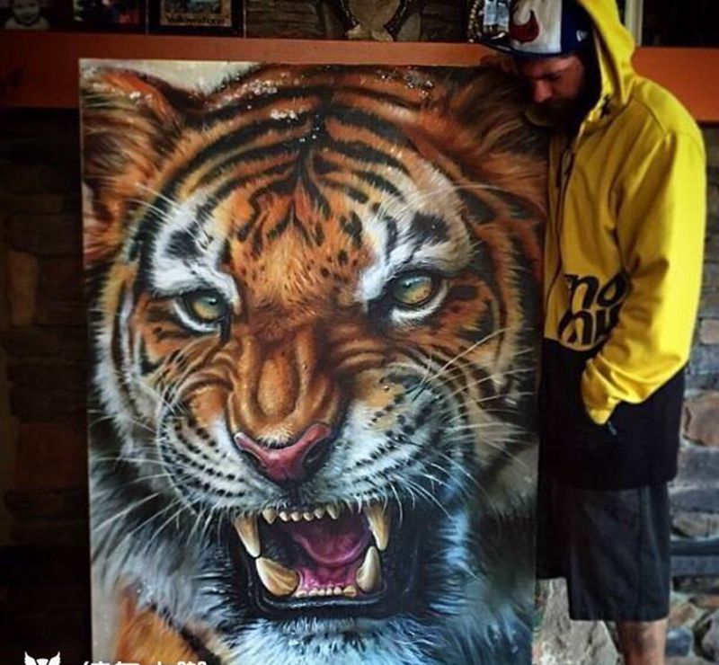 超写实3D纹身图片