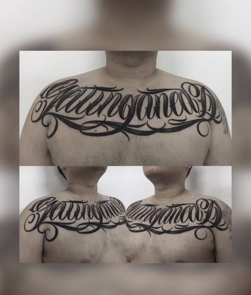 UVB2纹身图片_胸部纹身图案