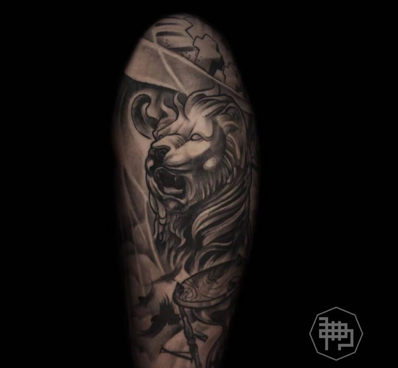 欧美花臂纹身图片