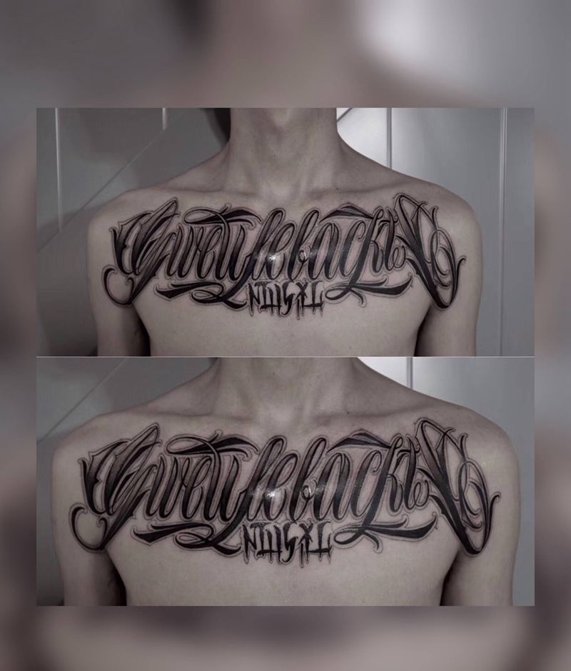 UVB2纹身图片_胸部纹身图案