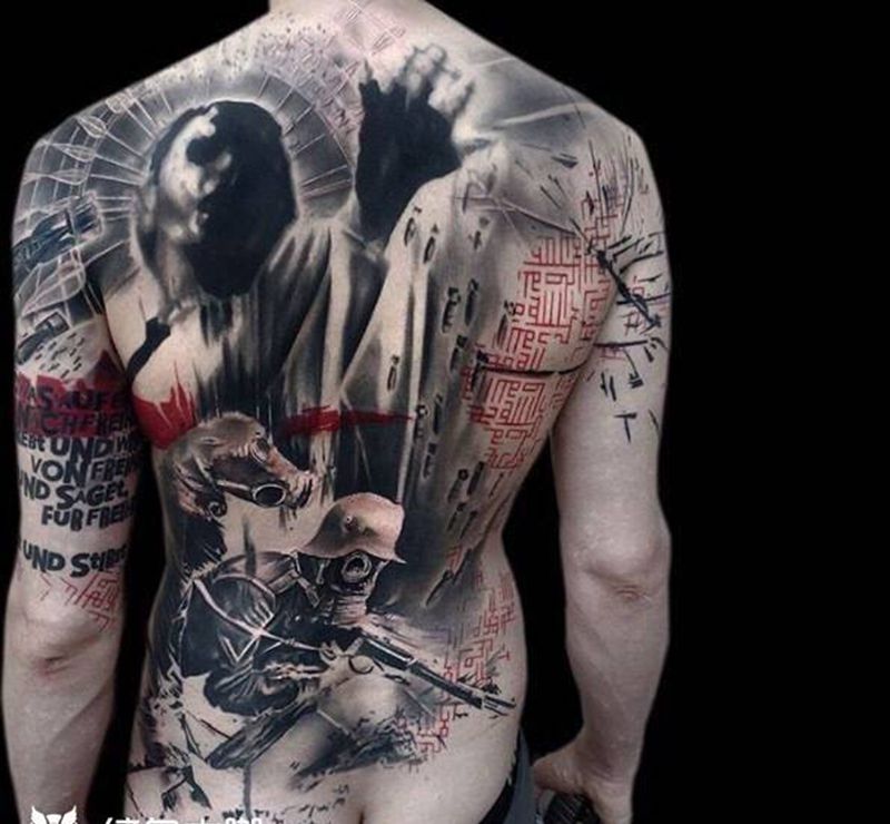 概念纹身纹身图片_欧美成品纹身图案