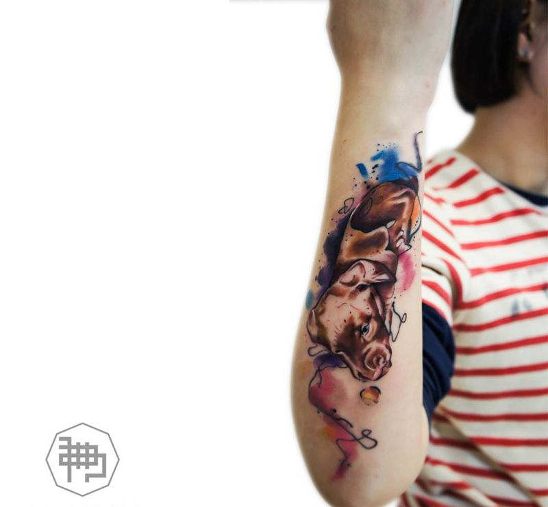 “栗”纹身图片_成品手臂手部欧美原创纹身图案