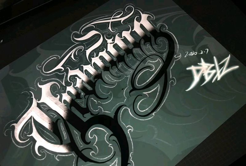 family纹身图片_花体字花体字纹身图案