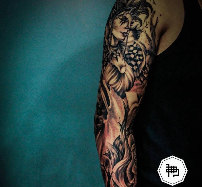花臂纹身图片_花臂Tattoo 纹身图案