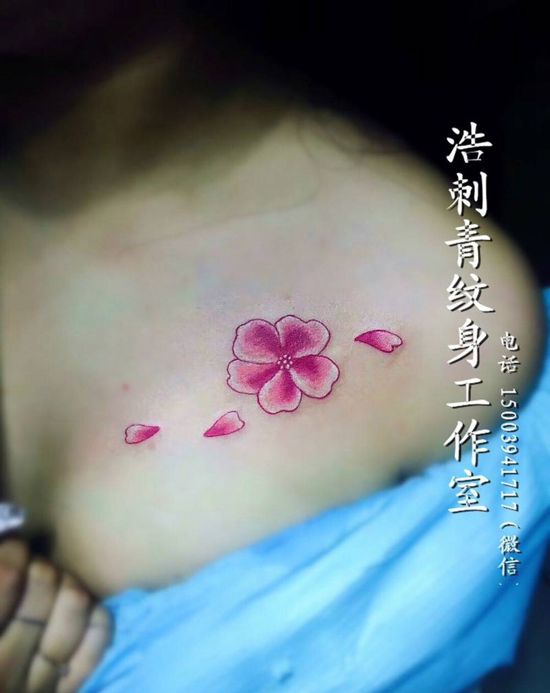 樱花纹身图片