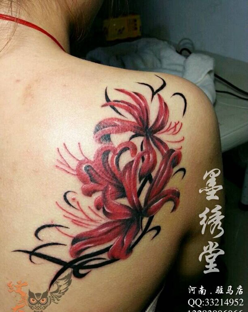 彼岸花纹身图片