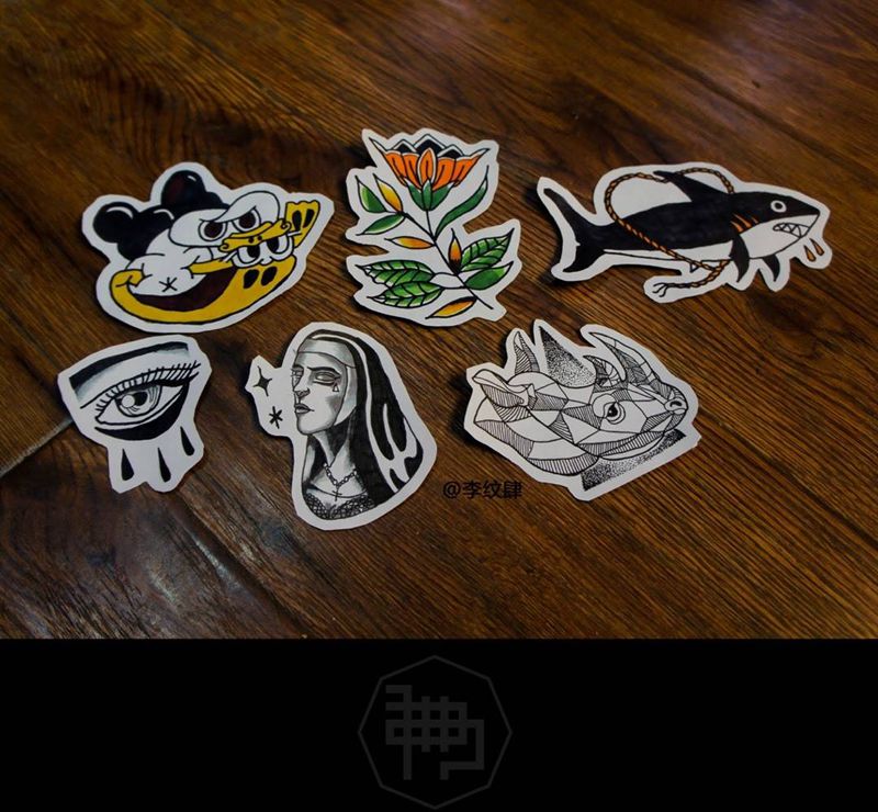 图一 四夕 图二 李纹肆纹身图片