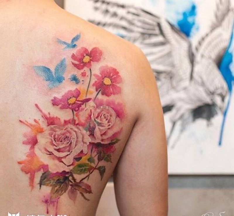 水彩纹身纹身图片