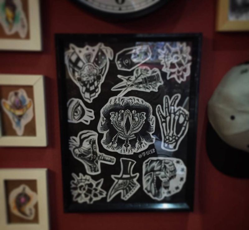 徒弟四夕手稿 喜欢可以约 200起纹身图片