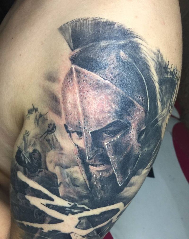 斯巴达勇士恢复后调整……纹身图片