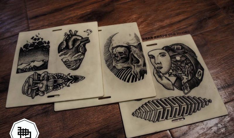 四夕练习作品 约吗？纹身图片