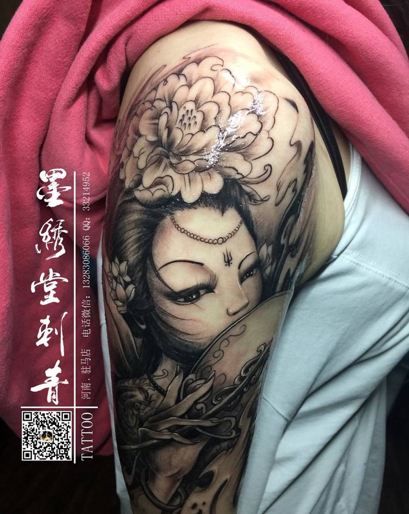 仕女。纹身图片