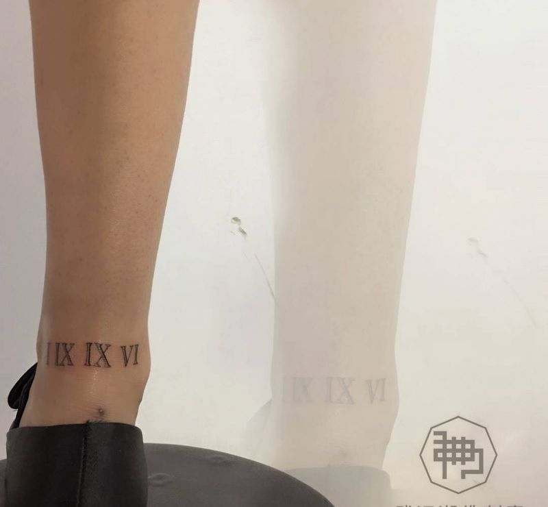 一个人的生日纹身图片