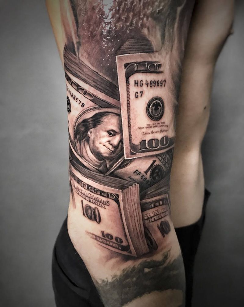 美金一组纹身图片_成品手臂手部欧美写实原创武汉纹艺刺刻纹申坤纹身图案