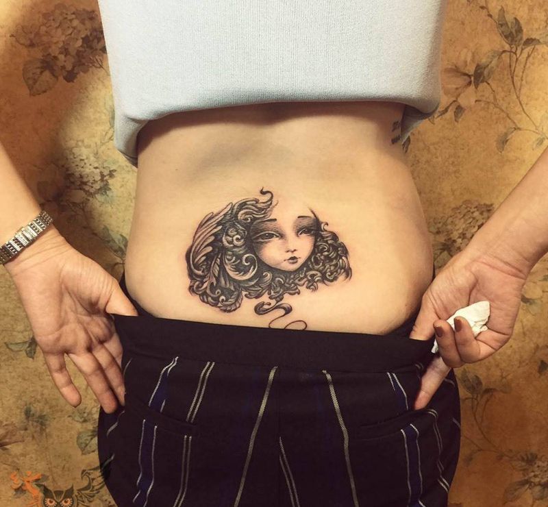 DOU的插画纹身图片