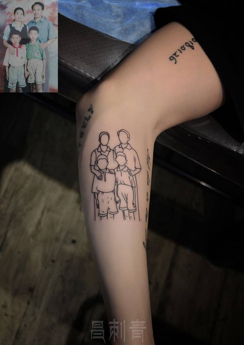 关于家庭关于爱纹身图片