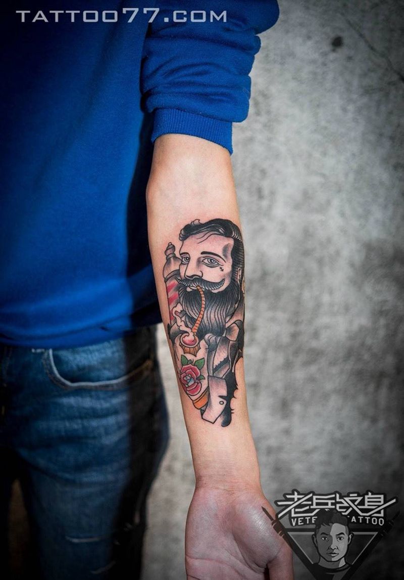 School人物 纹身作品纹身图片