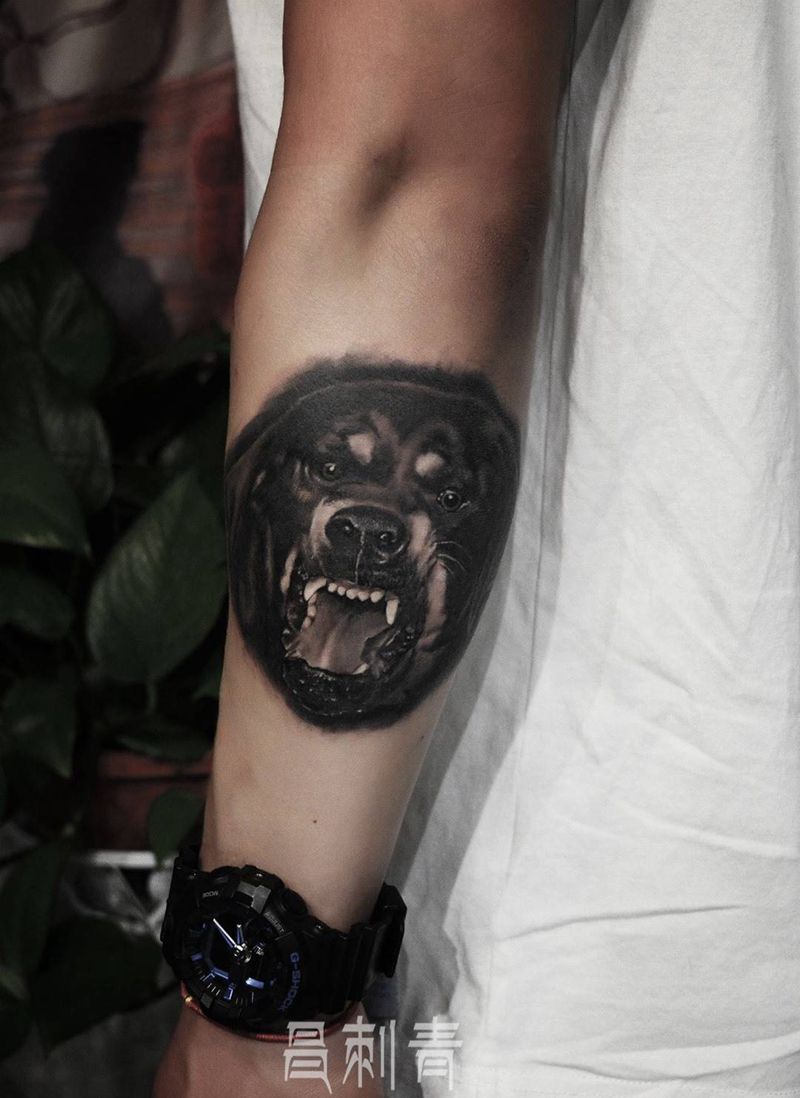 纪梵希大黑狗纹身图片