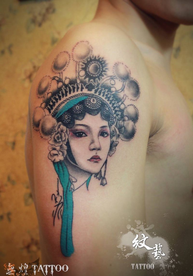 原来做的花旦…纹身图片