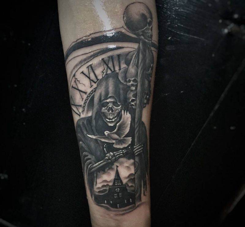 ………纹身图片_成品手臂欧美宗教纹身图案