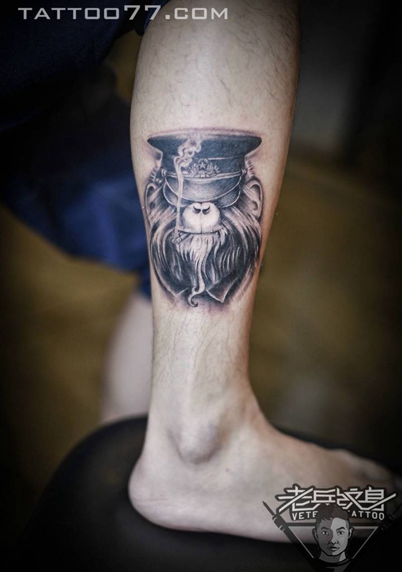 猩猩纹身作品纹身图片