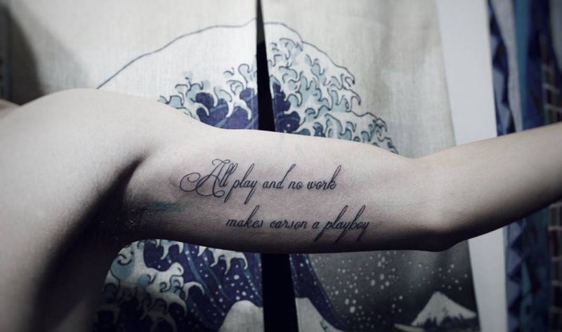 小清新英文纹身图片