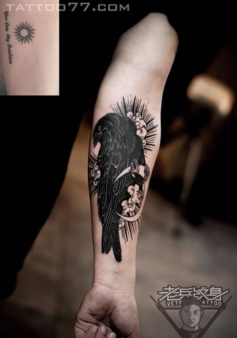 手部鸟纹身作品纹身图片_成品手部欧美动物纹身图案