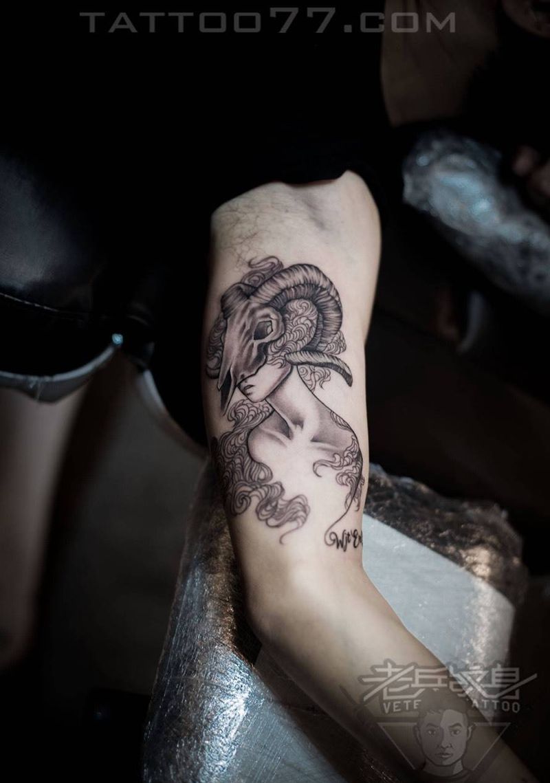 骷髅纹身作品纹身图片