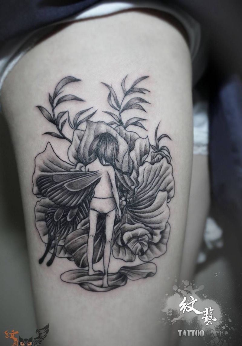 插画风格…纹身图片