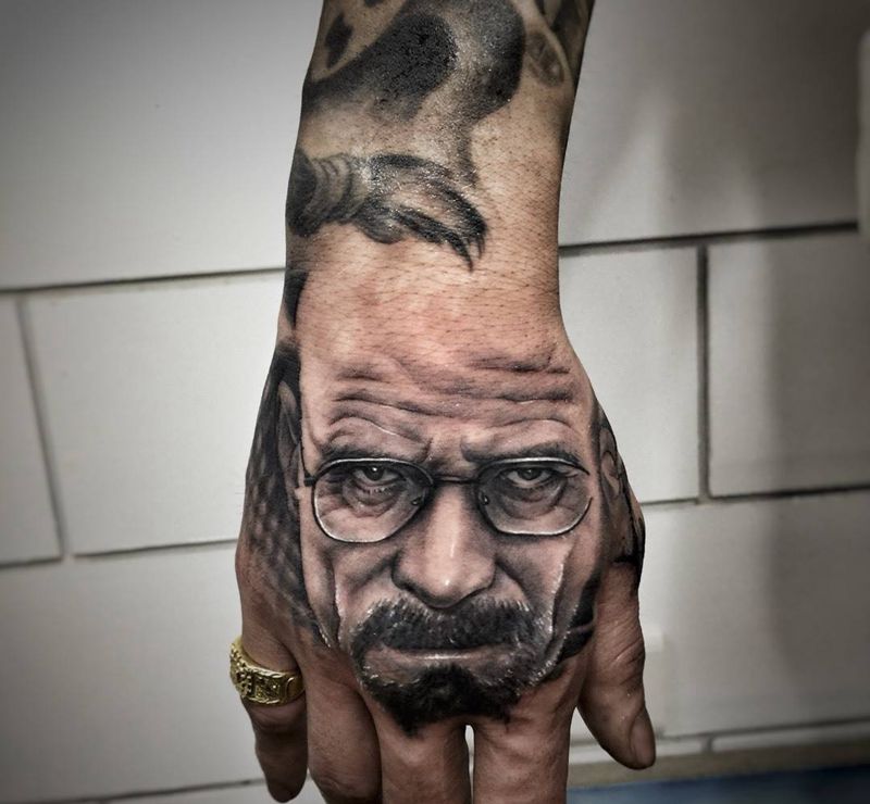 大迪乐儿纹身图片_成品手部手臂欧美写实肖像人物原创纹身图案