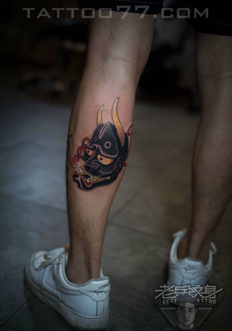 腿粗般若纹身作品纹身图片