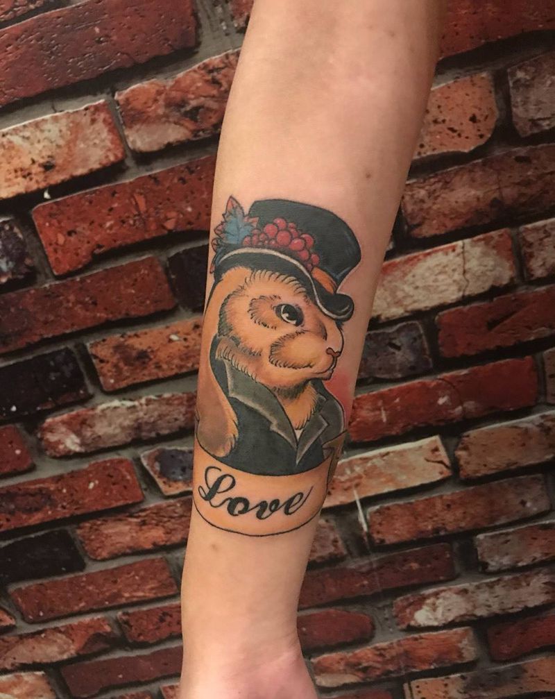 小兔子纹身图片