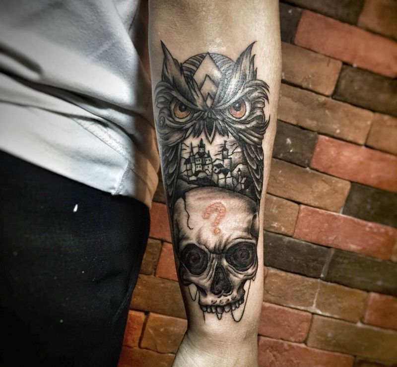 无题…纹身图片_成品手臂欧美纹身图案