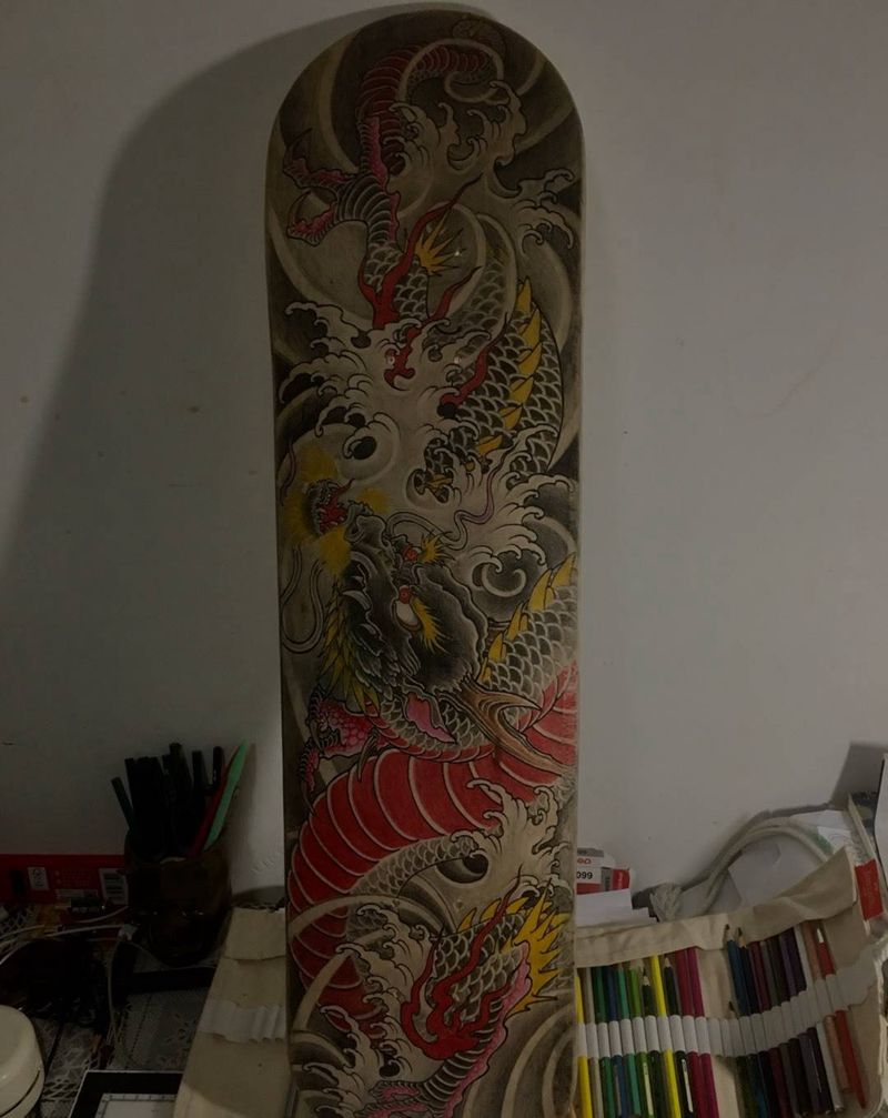 龙纹身图片_成品手稿传统纹身图案