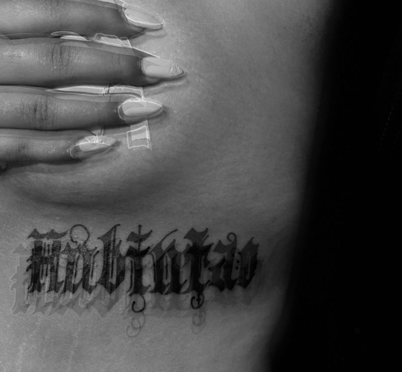 ABCDE…纹身图片