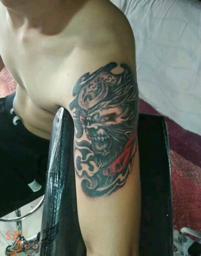 孙猴子纹身图片