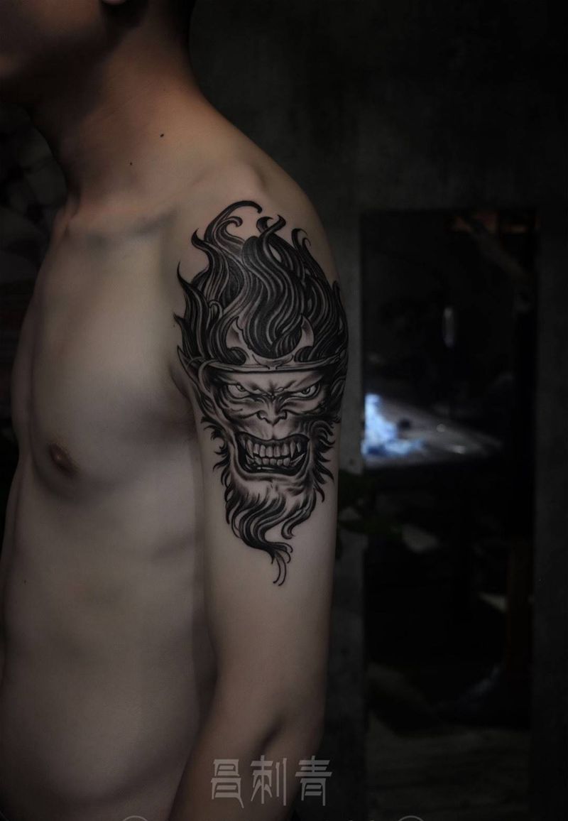 中国的超级英雄纹身图片