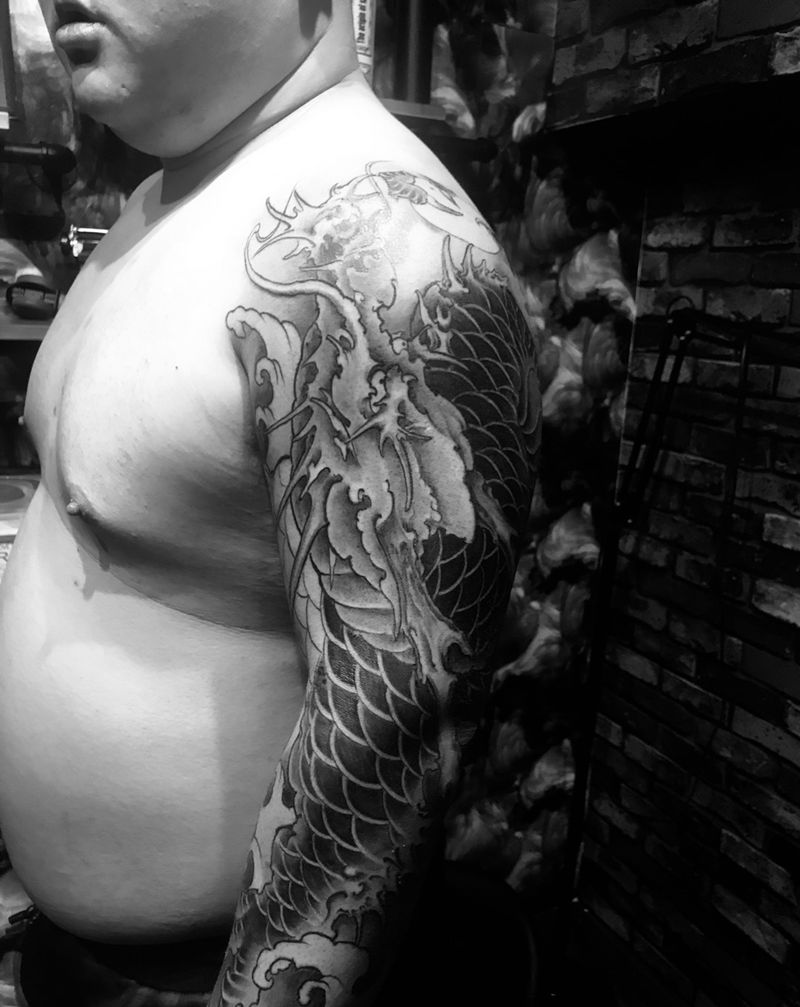 进度80纹身图片