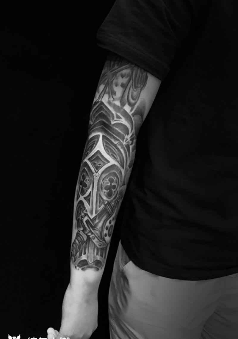 欧美拼接纹身图片