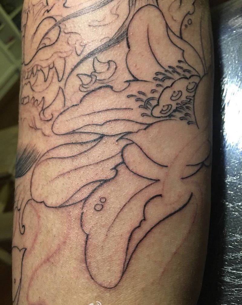 局部，未完！纹身图片
