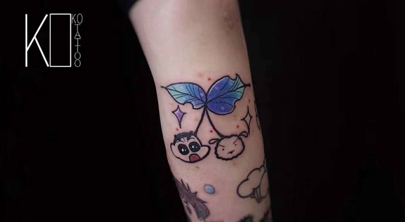 school小图纹身图片_手臂腿部Old SchoolNew School一人一图原创设计预约定型纹身图案