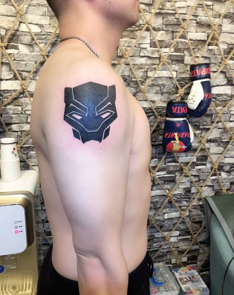 黑豹纹身图片_图腾纹身图案