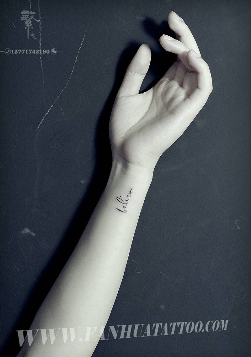 小图纹身图片_清新字符成品纹身图案