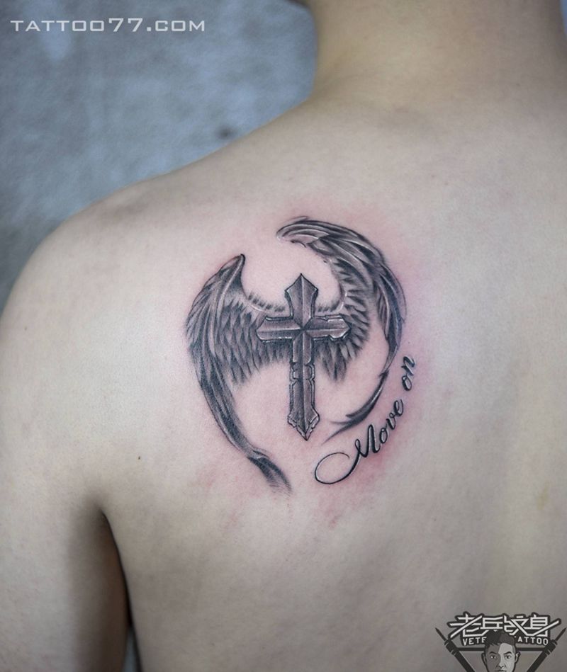 十字架纹身图片